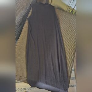 GAP Ribbed Black Maxi Dress Lg